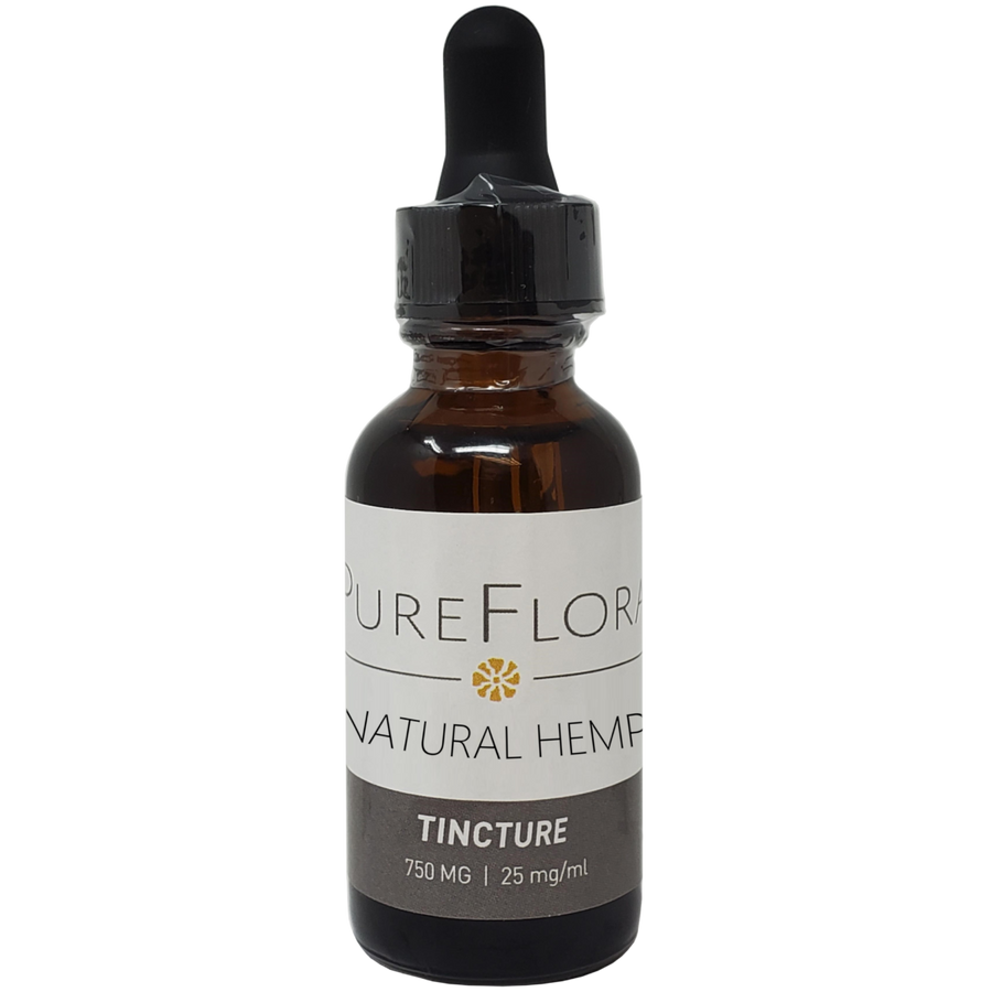 Pure Flora Full Spectrum CBD Tincture - 750mg, 1oz (a Tincture) made by Pure Flora Wellness sold at CBD Emporium