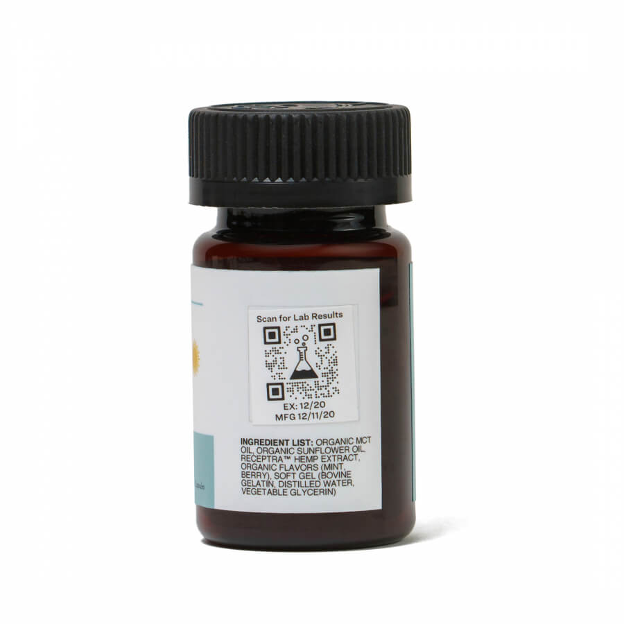 Receptra Naturals Capsules - 25mg, 30ct (a Capsules) made by Receptra Naturals sold at CBD Emporium