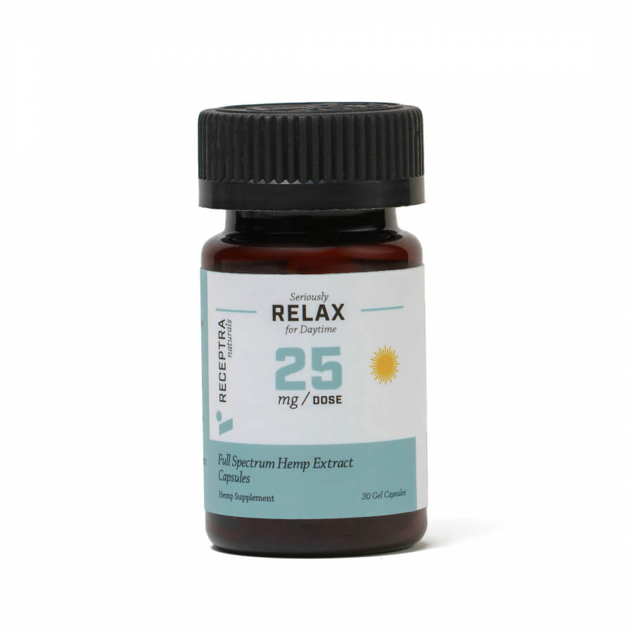 Receptra Naturals Capsules - 25mg, 30ct (a Capsules) made by Receptra Naturals sold at CBD Emporium