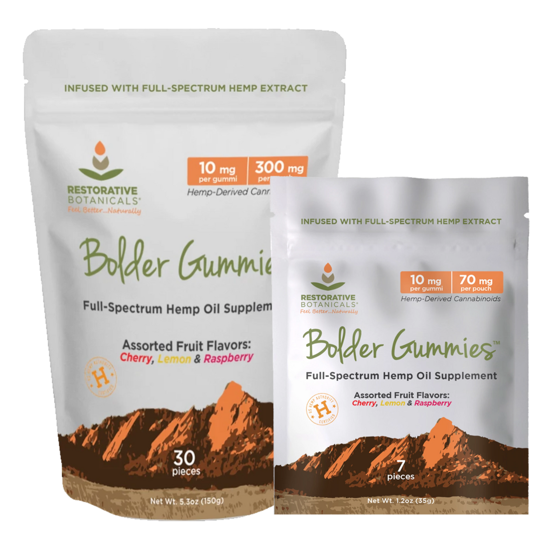 Restorative Botanicals Full-Spectrum CBD Bolder Gummies - 10mg (a Gummies) made by Restorative Botanicals sold at CBD Emporium