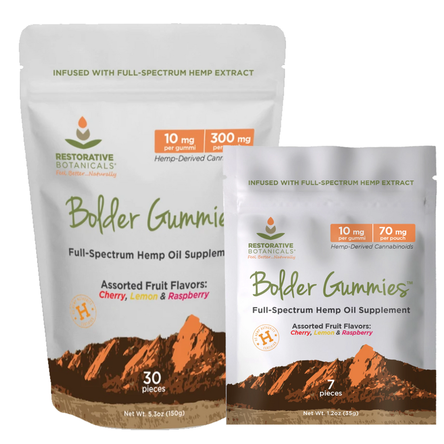 Restorative Botanicals Full-Spectrum CBD Bolder Gummies - 10mg (a Gummies) made by Restorative Botanicals sold at CBD Emporium