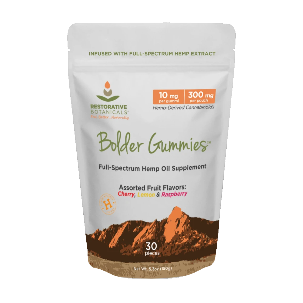 Restorative Botanicals Full-Spectrum CBD Bolder Gummies - 10mg (a Gummies) made by Restorative Botanicals sold at CBD Emporium