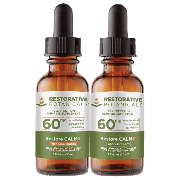 Restorative Botanicals Full-Spectrum CBD CALM6 Tincture - 1800mg, 1oz (a Tincture) made by Restorative Botanicals sold at CBD Emporium