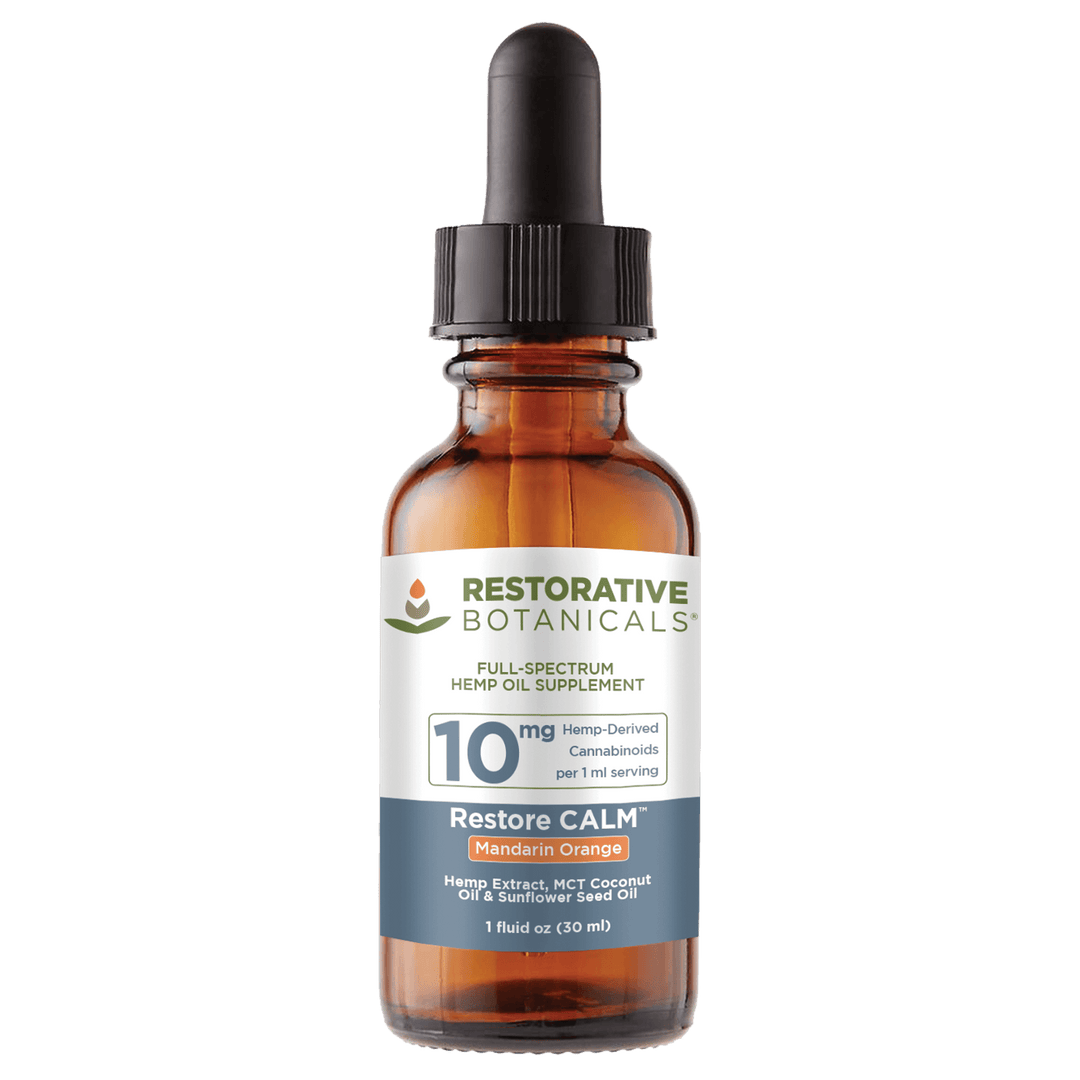 Restorative Botanicals Full-Spectrum CBD CALM Tinctures - 300mg, 1oz (a Tincture) made by Restorative Botanicals sold at CBD Emporium