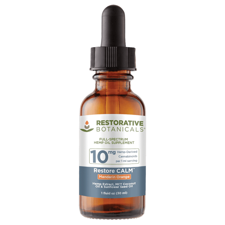 Restorative Botanicals Full-Spectrum CBD CALM Tinctures - 300mg, 1oz (a Tincture) made by Restorative Botanicals sold at CBD Emporium