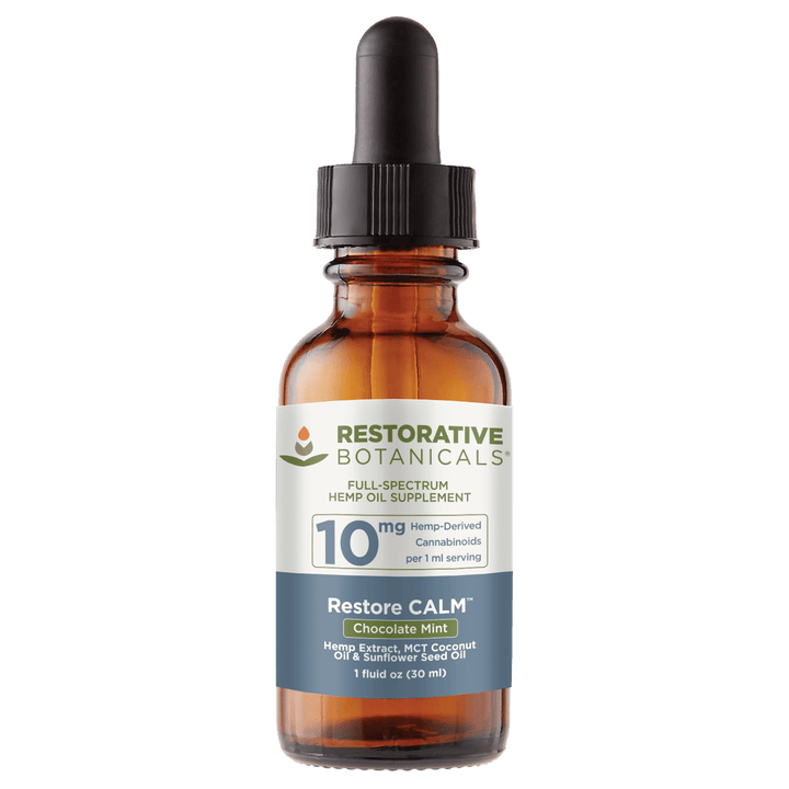 Restorative Botanicals Full-Spectrum CBD CALM Tinctures - 300mg, 1oz (a Tincture) made by Restorative Botanicals sold at CBD Emporium