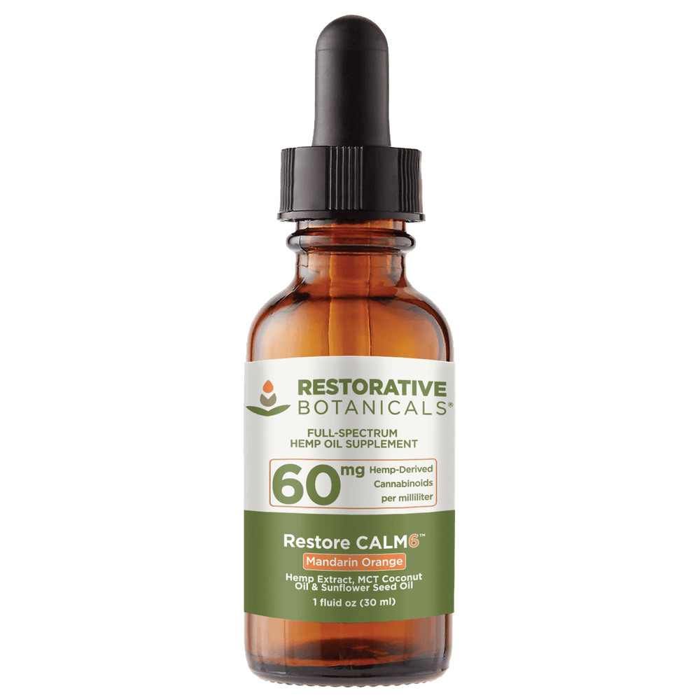 Restorative Botanicals Full-Spectrum CBD CALM6 Tincture - 1800mg, 1oz (a Tincture) made by Restorative Botanicals sold at CBD Emporium