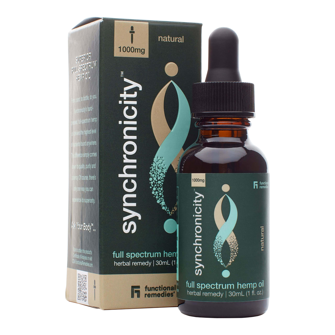 Synchronicity Full Spectrum CBD Tincture, Natural Hemp