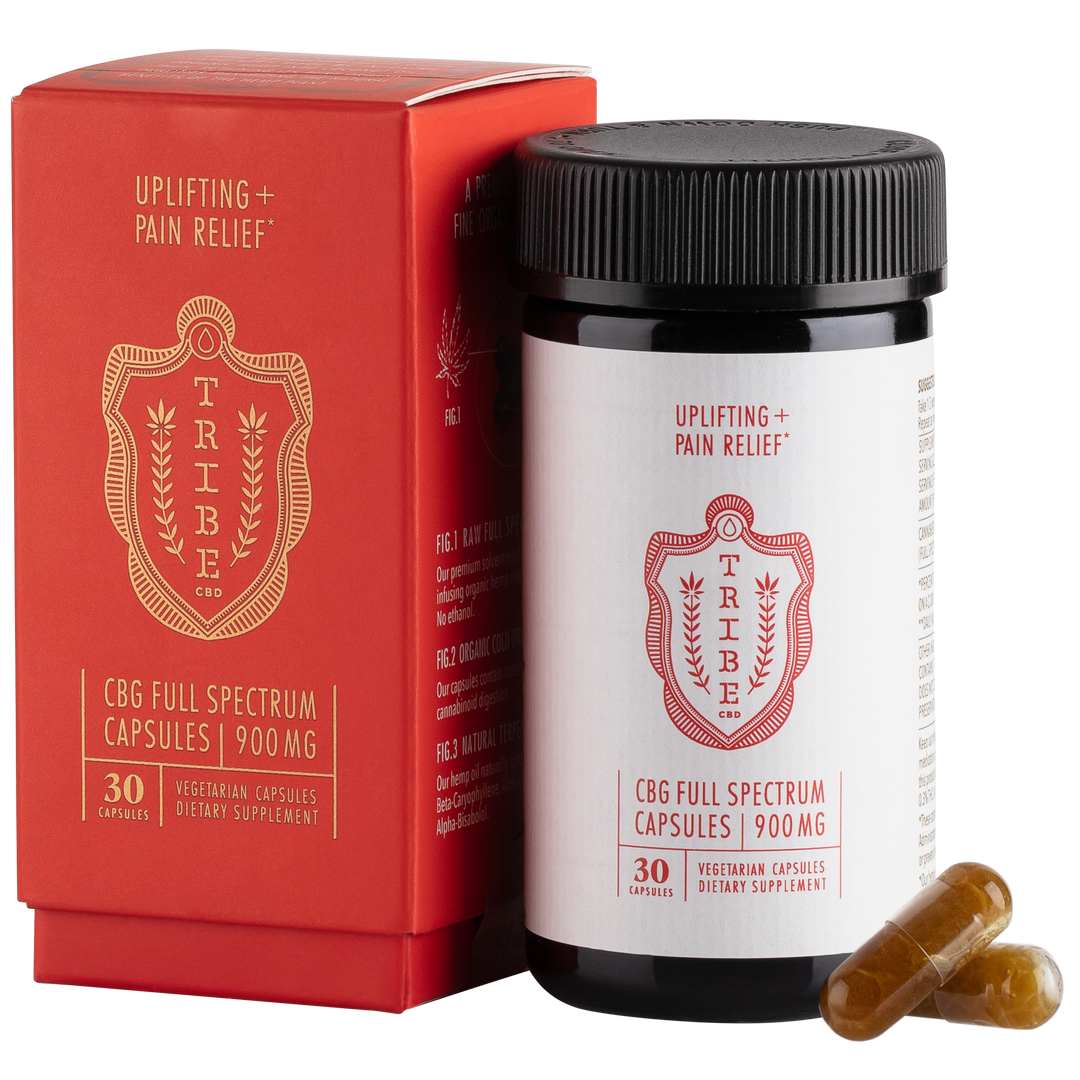 Tribe Full Spectrum CBG Oil Capsules - 30mg, 30ct (a Capsules) made by Tribe CBD sold at CBD Emporium