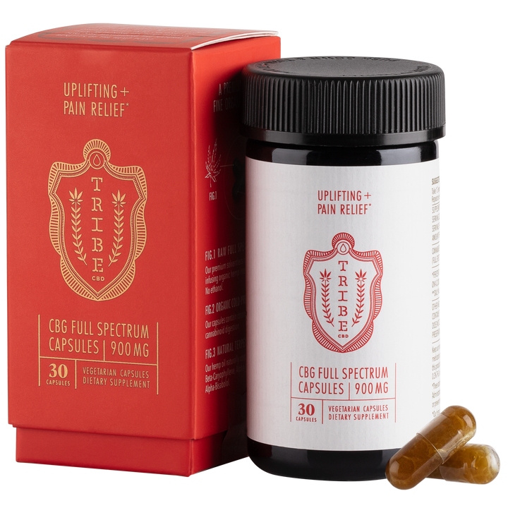 Tribe Full Spectrum CBG Oil Capsules - 30mg, 30ct (a Capsules) made by Tribe CBD sold at CBD Emporium