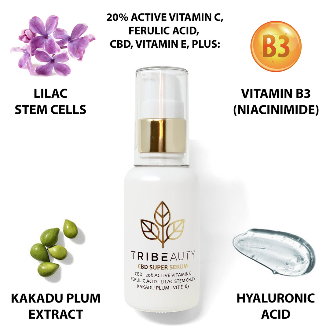 Tribe Tokes CBD Full Spectrum Vitamin C Super Serum - 250mg