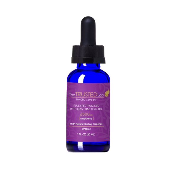 The Trusted Lab Full Spectrum CBD Tincture - Raspberry - CBD Emporium