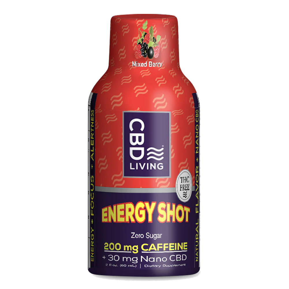 CBD Living Broad Spectrum CBD Energy Shot - 2oz