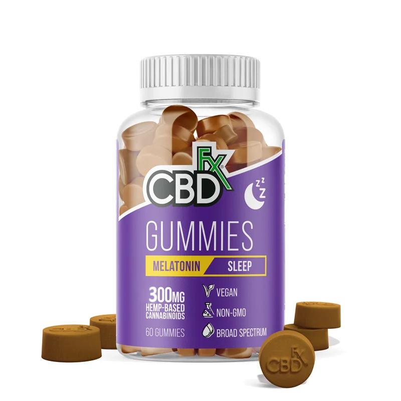 CBDfx Hemp Infused Vitamin Gummies, Melatonin - 60ct (a Gummies) made by CBDfx sold at CBD Emporium